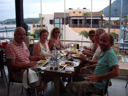 Bij restaurant de Republiek op de pier in Denia